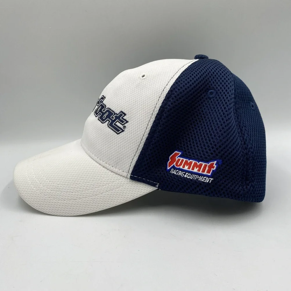 Bigfoot Hat Cap Fitted Mens‎ Medium White Navy Monster Truck Autographed 2011